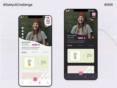 DailyUI 006 - User Profile Page