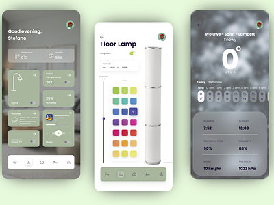 Smart Home App adobe xd app app design design dribbble pastel color shot smarthome ui ui ux