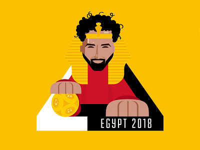 World Cup 2018: Egypt character design egypt flat football motion graphic salah sphinx world cup