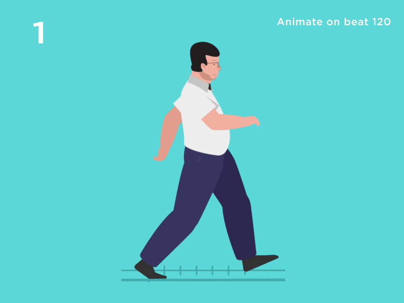Walk Cycle Practice character animation motion graphic traditional animation walk cycle