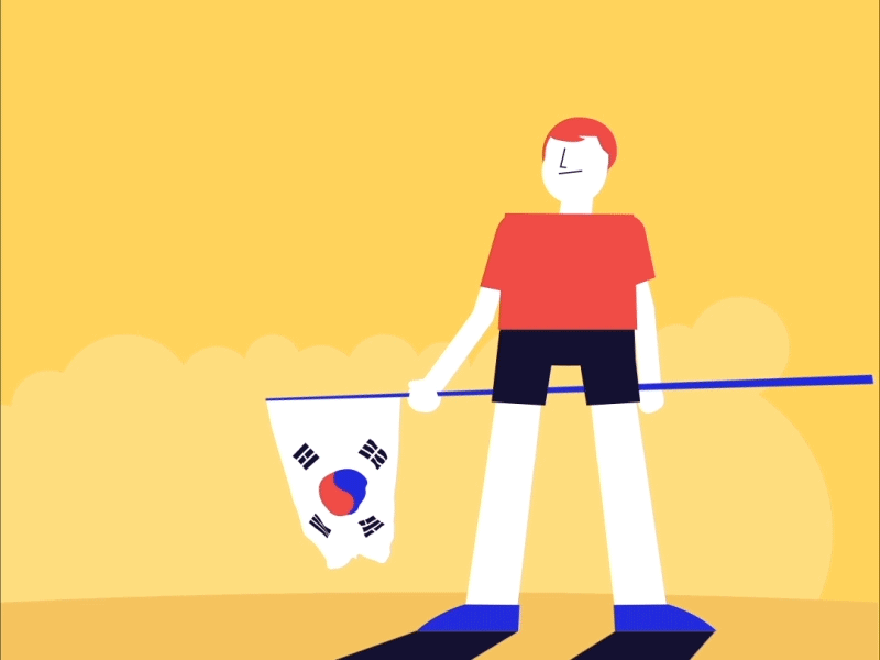 World Cup 2018: Korea knocks out the world champion character design flat football germany korea motion graphic world cup