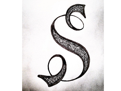 Fancy "S" Sketch lettering