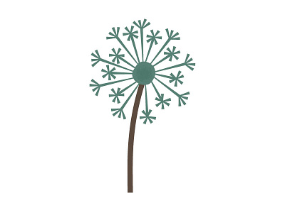 Retro Dandelion illustration