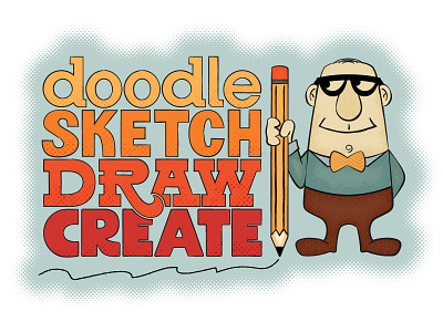 Doodle Sketch Draw Create illustration lettering