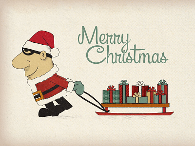 Santa Herman christmas illustration