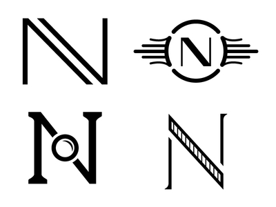 N Logo Exploration logo monogram