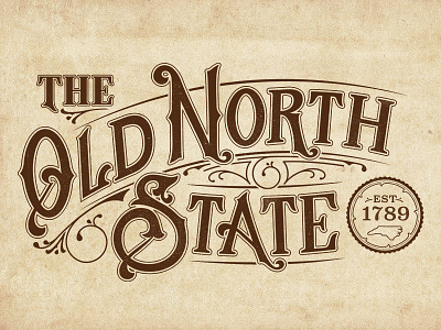 The Old North State lettering