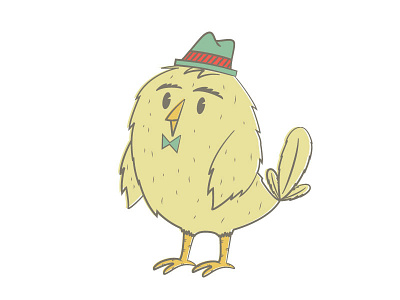 Dapper Birdie Color birds illustration