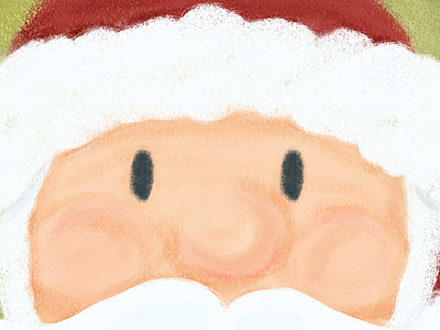 Santa Claus is coming to town christmas holidays illustration painting santa