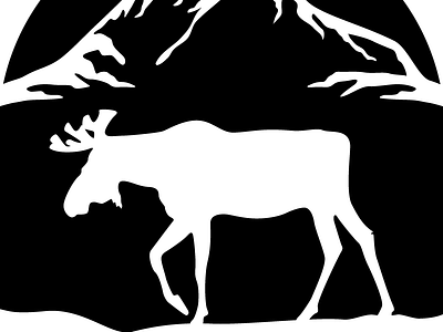 Moose Silhouette illustration moose silhouette