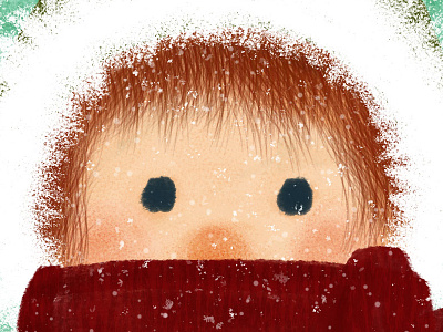 Brrrrrrrrrrrrr2 digital painting illustration snow texture winter