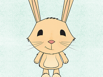 Bunny Wabbit bunny halftone illustration rabbit texture