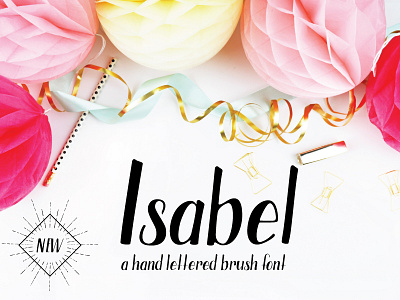 Isabel Brush Pen Font brush pen font lettering typeface