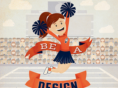 Design Cheerleader cheerleader design illustration