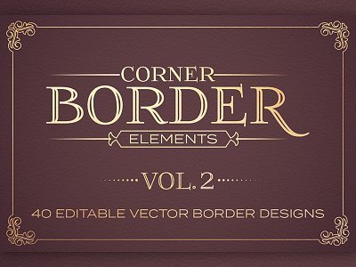 Corner Borders 2 border decorative ornament ornate