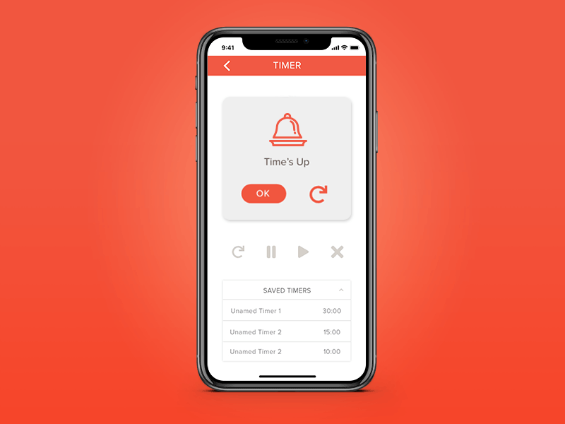 Daily UI 016 app dinner recipe timer ui ux