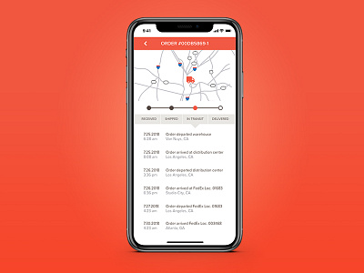 Daily UI 020 app location tracker order tracker ui ux