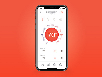 Daily UI 021 app dashboard monitoring thermostat ui ux