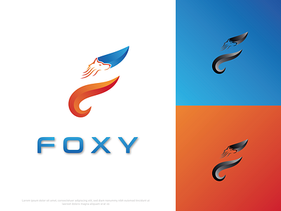 Foxy Logo Design app logo design branding design energy logo home delivery iconic logo illustration logo typography vector