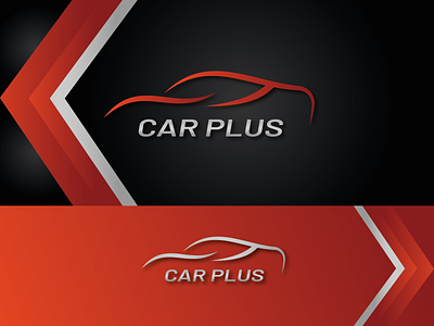 CAR PLUS Logo app logo design branding car app car logo car service iconic logo illustration logo