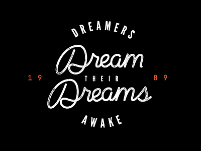 Dreamers typography