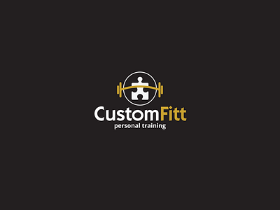 Customfitt Personal Training Logo austin austin texas dark giant squid giant squid creative gym logo personal training puzzle squid