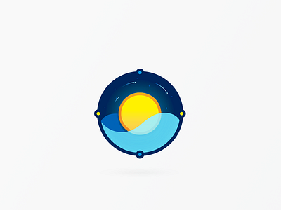 Awake. balance circle keira logo ocean sun
