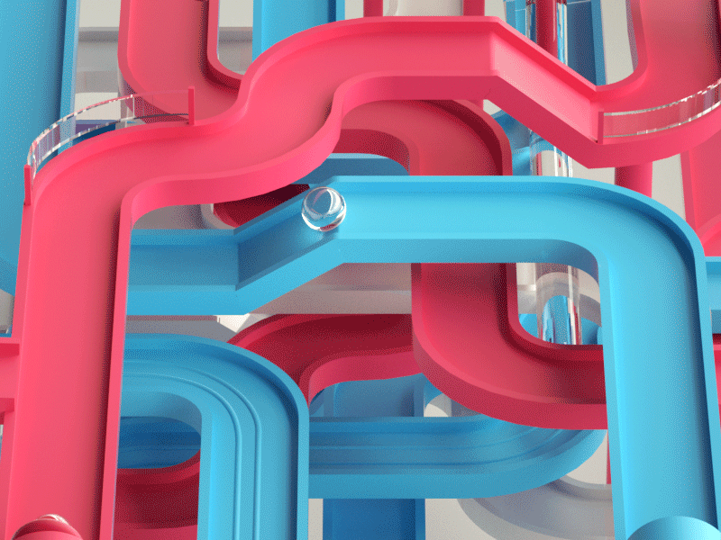 Loop 3d ball gif infinite loop machine marble