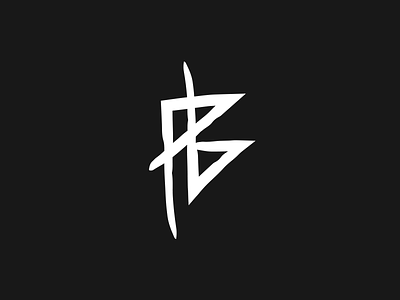 PestoBoyz black and white brush lettering energetic grunge logo hand drawn lettering logo design logomark owsla pestoboyz type typemark