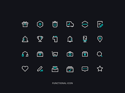 Icon Collection app design icon illustration typography ui ux vector
