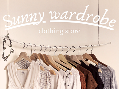Clothing store logo "Sunny Wardrobe"