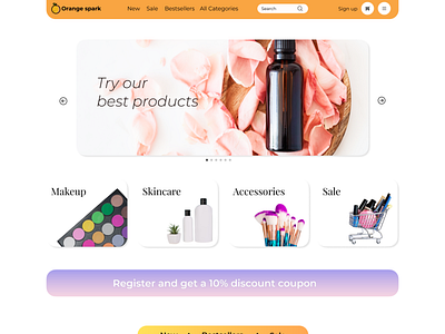 Makeup E-Commerce First Page