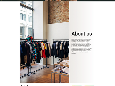 Page 2 for an online clothing store.