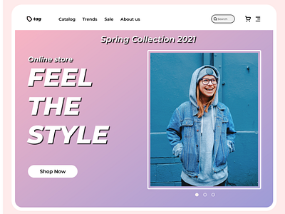 Online clothing store "tag" e-commerce