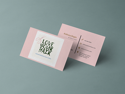 Business Card for hair studio "Love your hair"