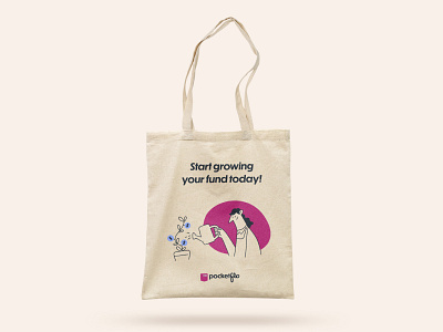 Pocketflo Tote bag | Branding & Marketing Collateral