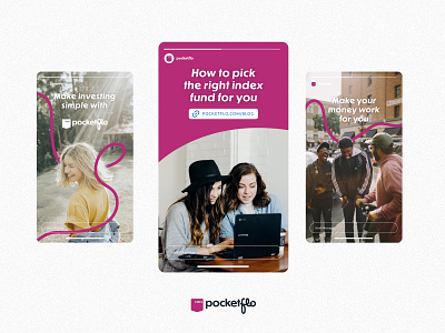 Pocketflo | Branding and social media creative for Fintech