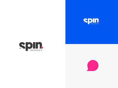 Spin Brands Social media branding & logo design by Pithy Studios agency branding branding agency branding studios concept corporate design logo logomark logotype minimal simple social media typography wordmark