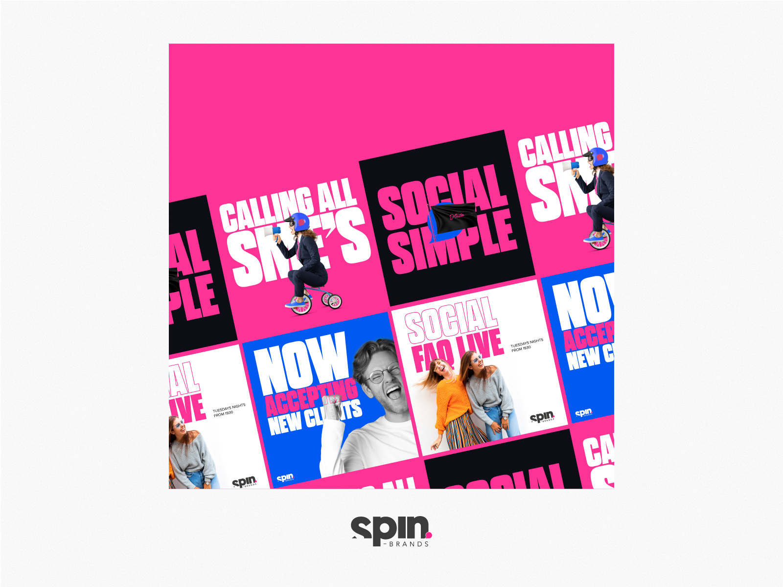 Spin Brands Social media creative by Pithy Studios by Pithy Studios on Dribbble