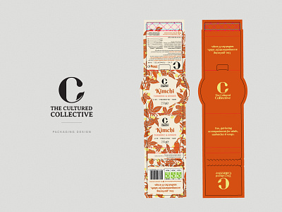 The Culture Collective Packaging and brand development by Pithy branding branding agency branding studios concept design fermented foods hand drawn packaging illustration kimchi logo packaging packaging conept packaging development plant illustrations product packaging simple packaging vector