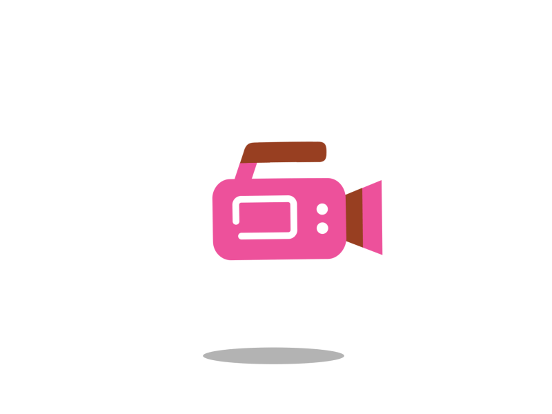 camera loop ae after effects animation camera gif loop pink web