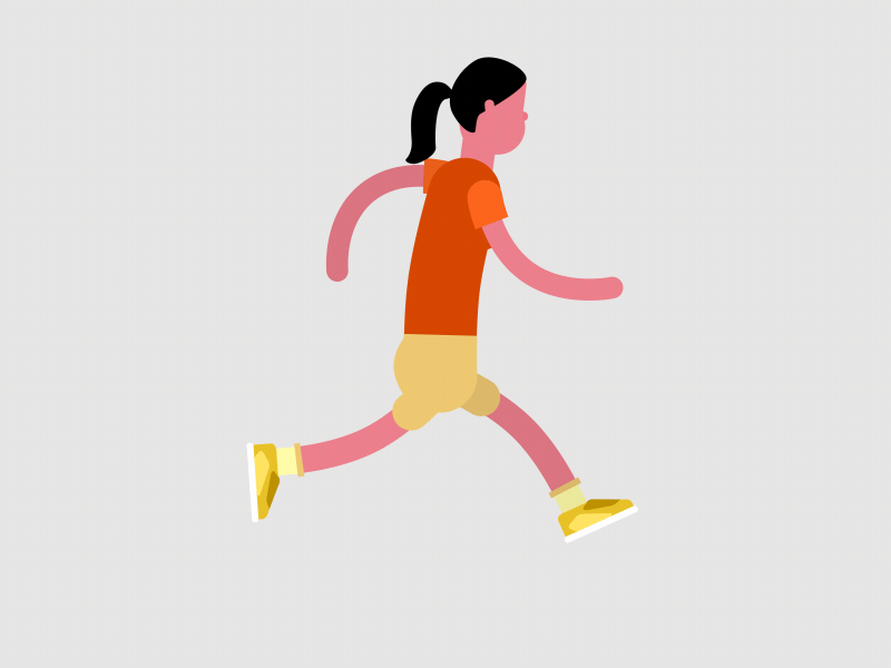 Dribbble girl_run.gif by Gerold Brunner