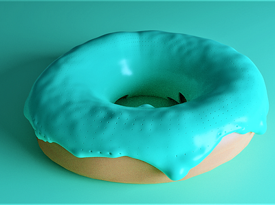 CO;ORED DONUTELLA 3d 3d animation 3d art blender blender3d donut donut day donuts food modeling