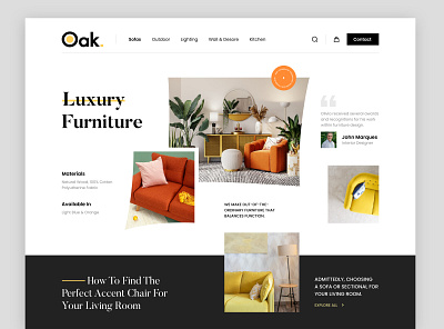 Furniture Web Header figma product design ui ui design ui ux design user interface design web ui design website ui design websitedesign