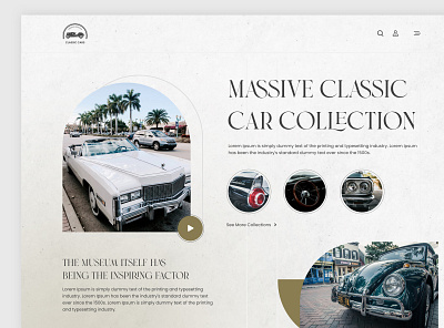 Classic Car Collection Web UI/UX figma productdesign ui ui design userinterface webdesign webui