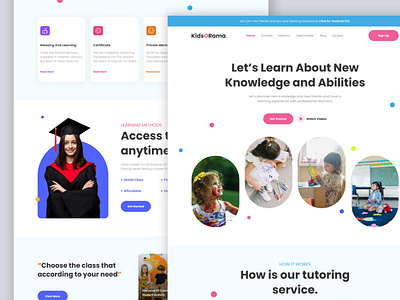 Childhood Education Landing Page