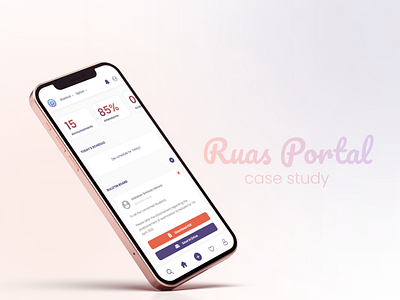 Case study - RUAS Portal (link in description) app appdesign behance branding case casestudy design figma graphic design mockup study ui ui design uiux ux ux design uxui web