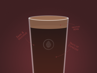 Beer <3 2 beer brew glass illustration