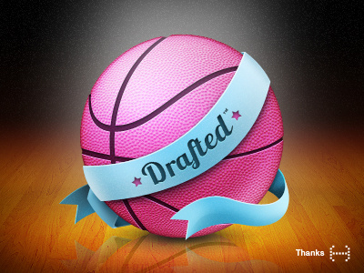 Drafted™ basket ball court drafted dribbble thanks