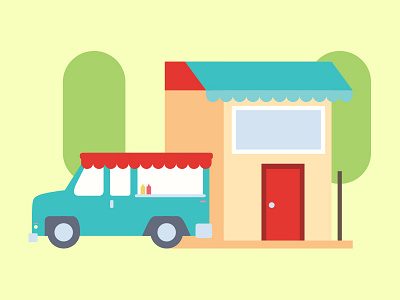 Food Site Illustration 2 food food truck restaurant